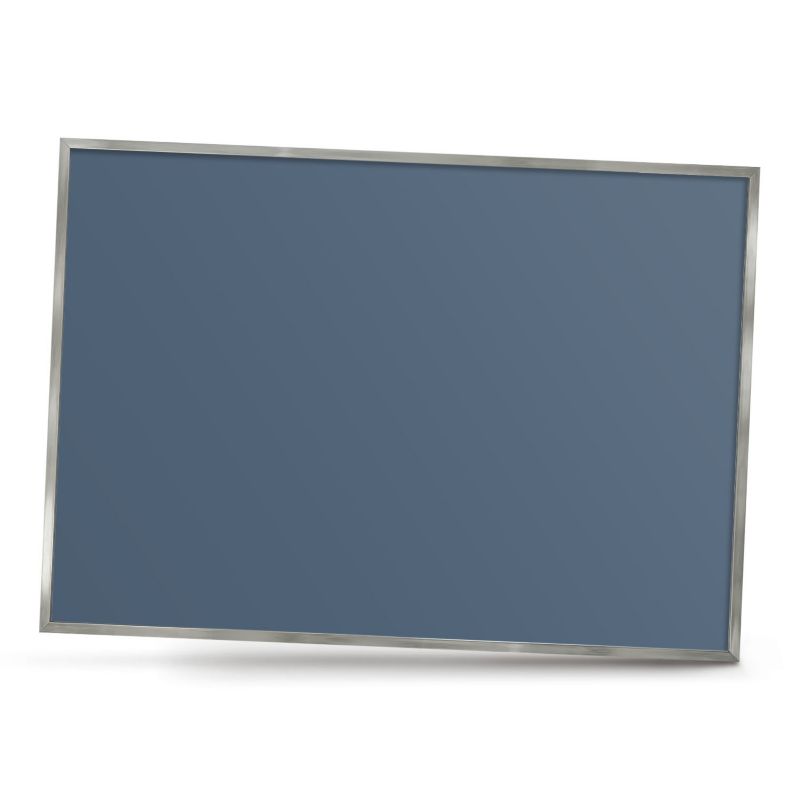 Ozdobna tablica na magnesy ArtPrintCave 100x70 Pastelowy granatowy w srebrnej ramie 1szt