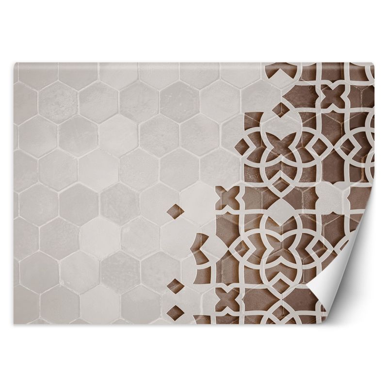 Fototapeta Feeby Biały Geometria Mandala 250x175 1 szt