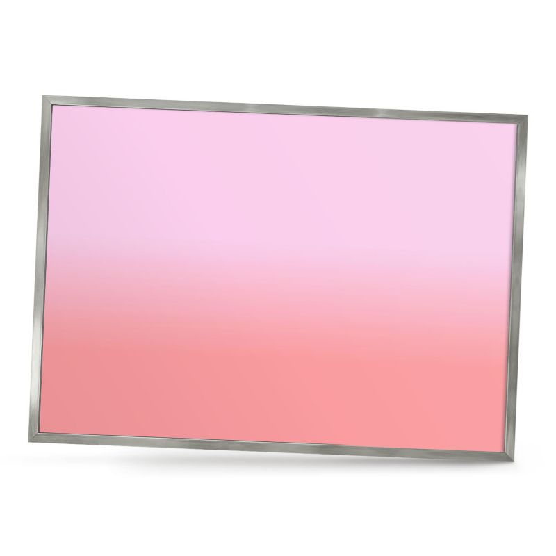 Dekoracyjna tablica magnetyczna ArtPrintCave 70x50 Delikatny gradient w srebrnej ramie 1szt