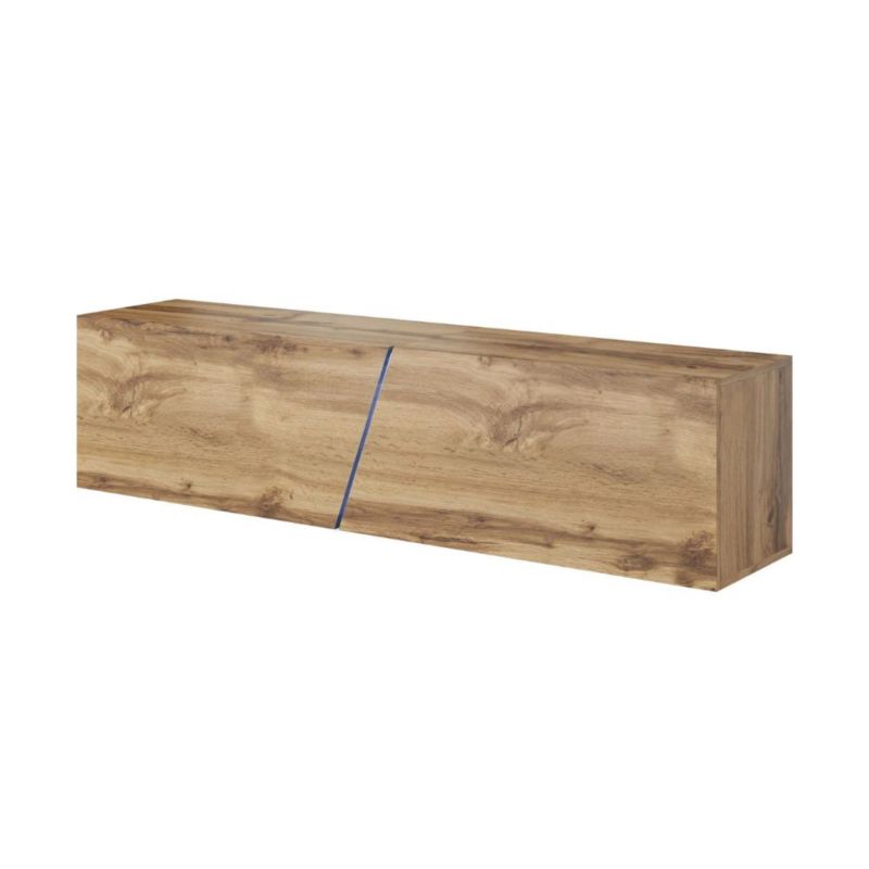 Szafka RTV Wipmeb SLANT 160cm dąb wotan z oświetleniem LED 1 szt.