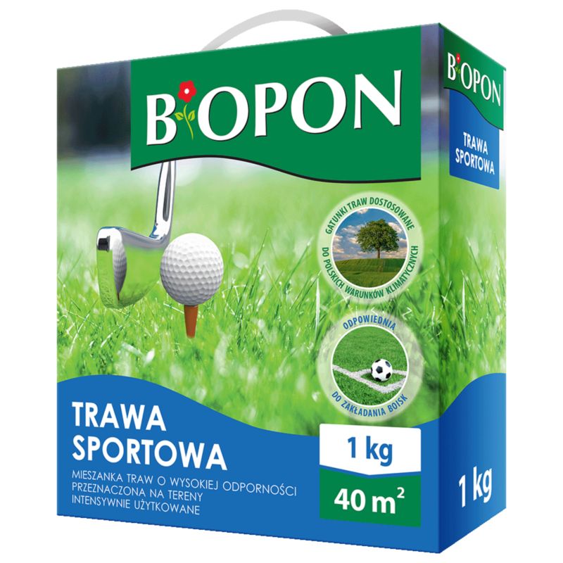 Nasiona Trawy Sportowej Biopon Na Tereny Intensywnie Użytkowane 1kg 1szt.