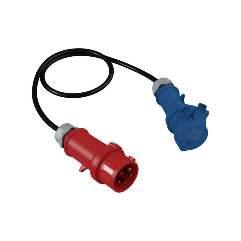 Adapter Doktorvolt 1m z wtyczki 230V/16A/5P na gniazdo kempingowe 230V/16A/3P DV-2766-CEE-A-C 1szt