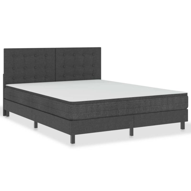 Łóżko Kontynentalne WaszeMeble z Materacem 180x200 cm Szare WM-3054714 1 szt.