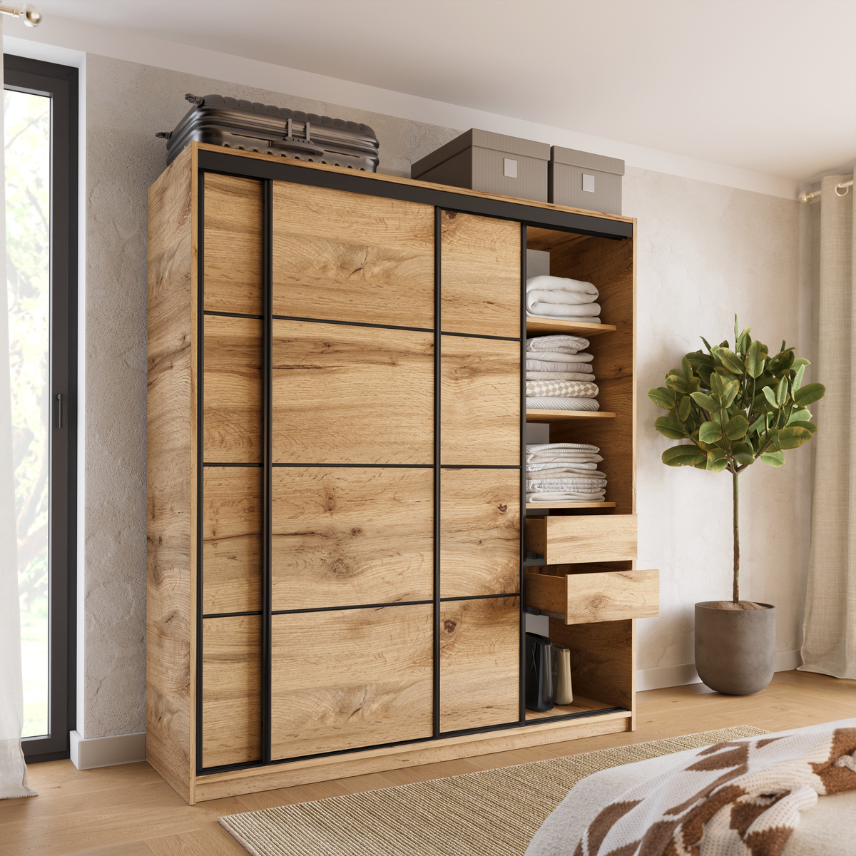 Szafa na ubrania 180 cm LOFT