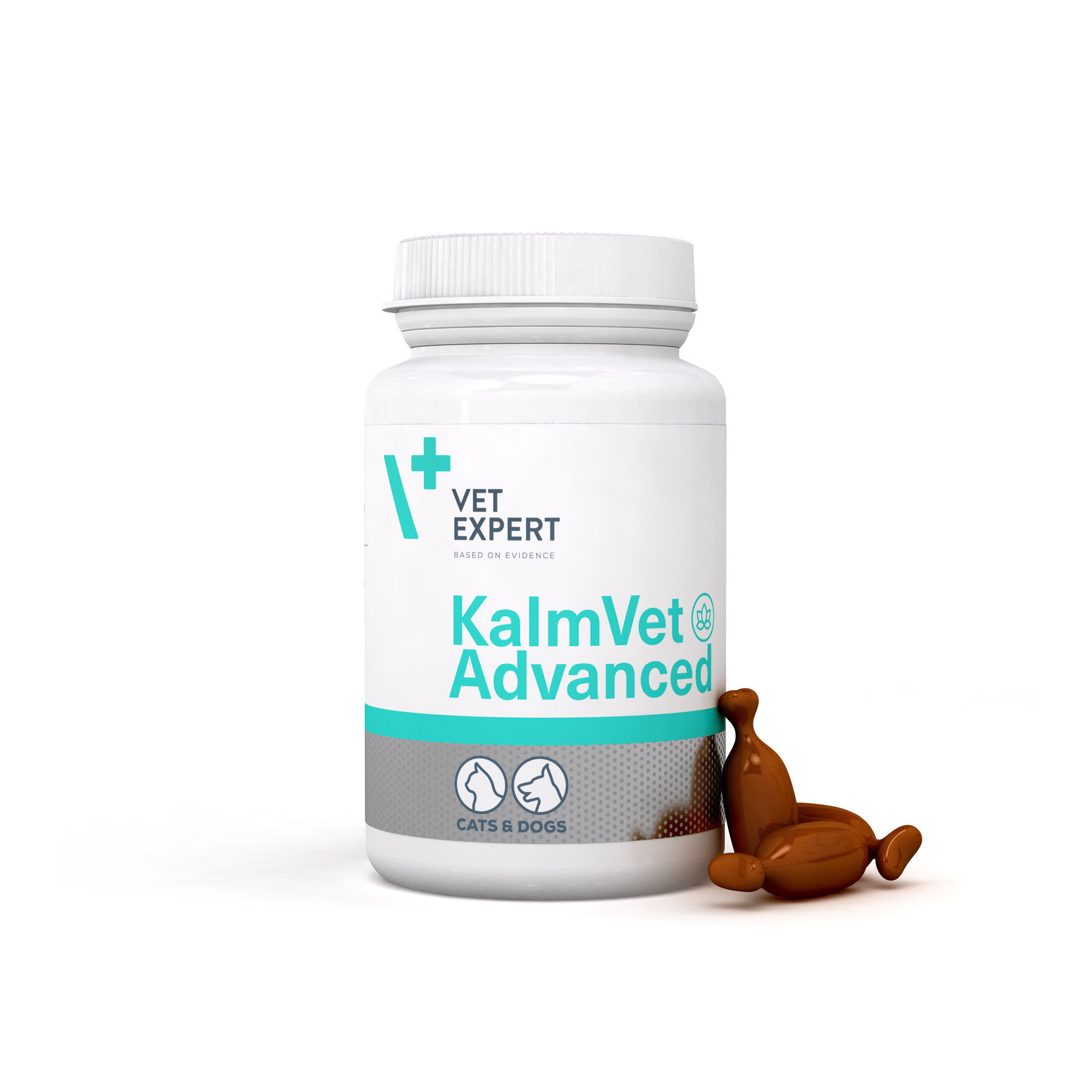 KalmVet Advanced | VET EXPERT | 60 kaps. | Na stres i niepokój dla psa i kota