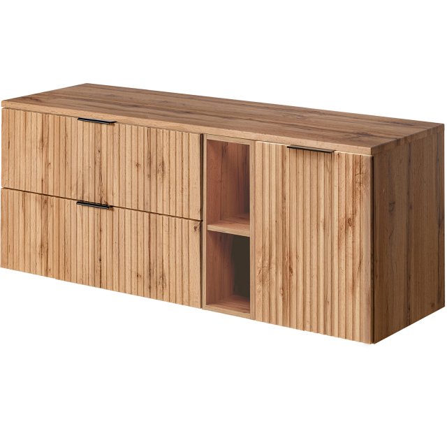COMAD Zestaw mebli ADEL OAK 2 szafki podblatowe, szafka z koszem, bla