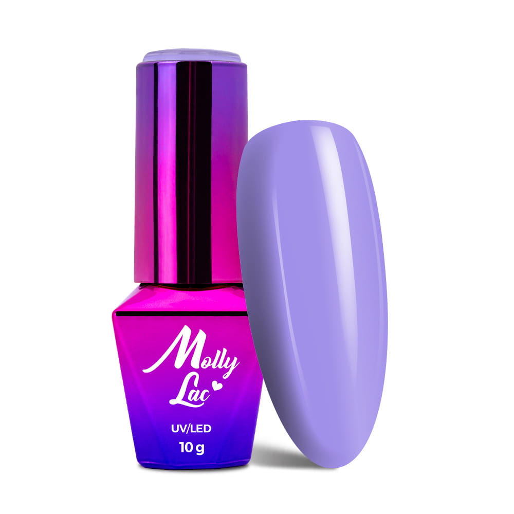 Lakier hybrydowy LED/UV Gel Polish MollyLac Glamour Women Nr 5 Violet Room 10 g