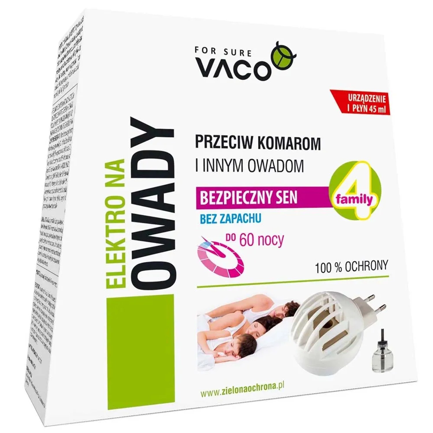 Elektrofumigator owadobójczy z płynem 1szt. 45 ml