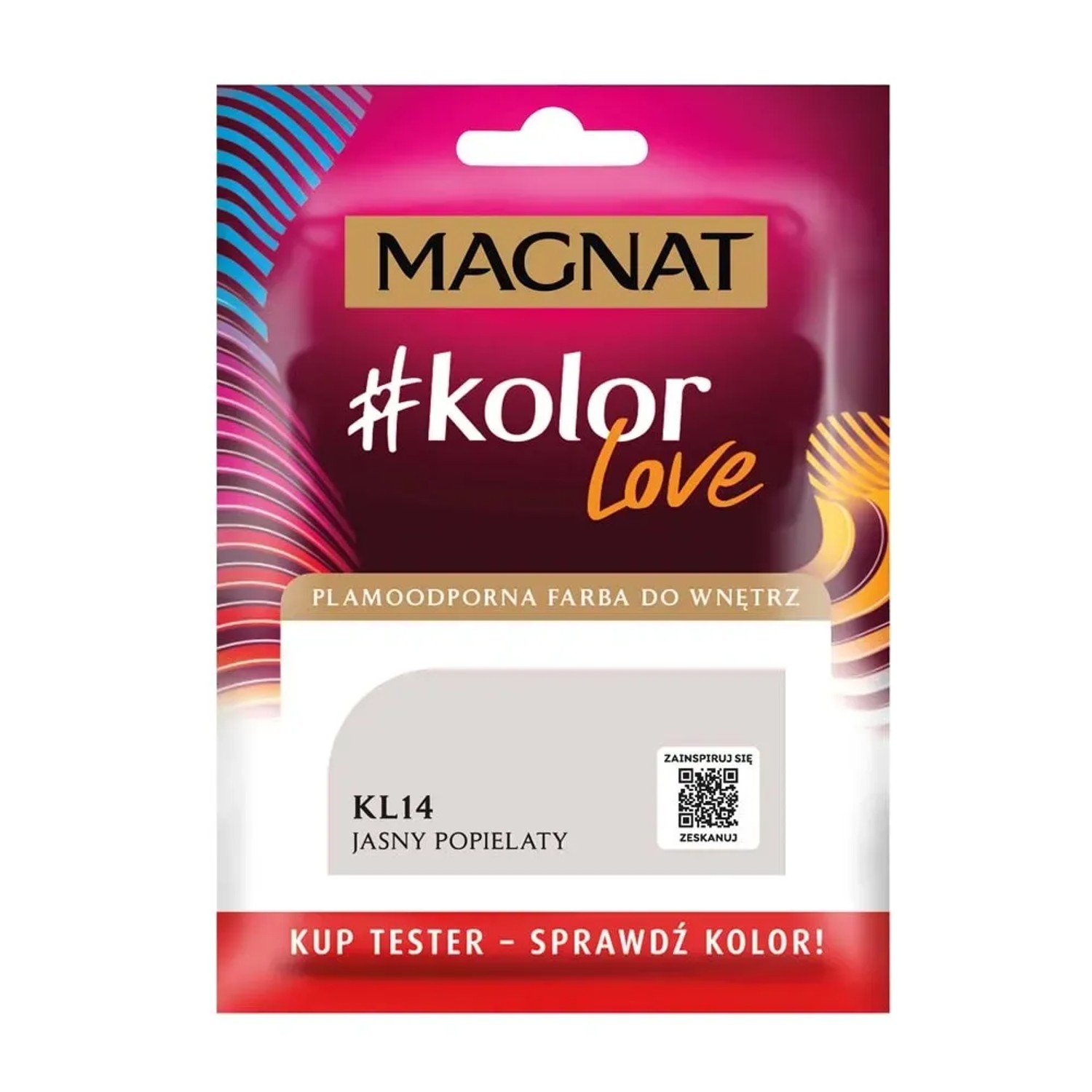 Tester farby Magnat KolorLove jasny popielaty - 25 ml