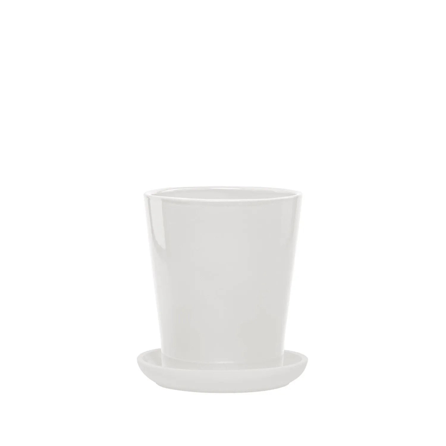 Donica z podstawką Irma biała - 46 cm
