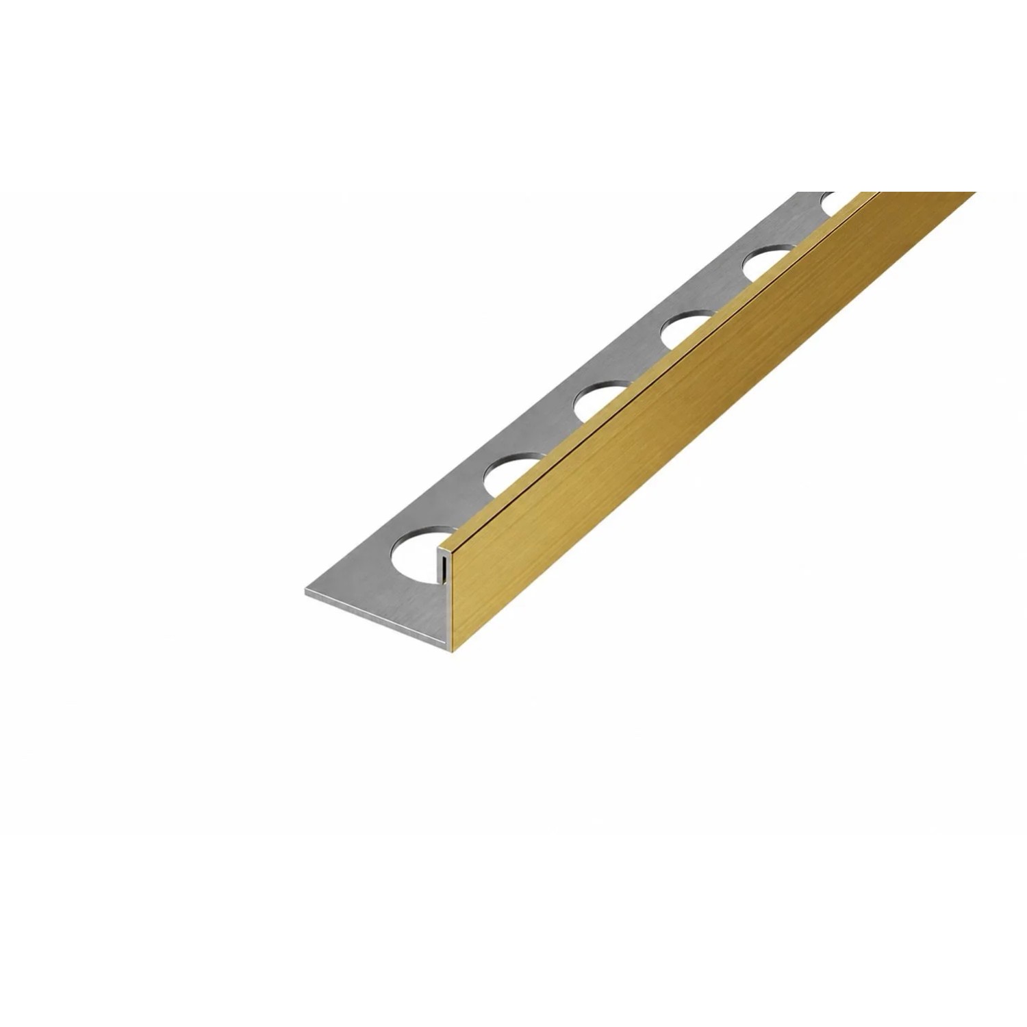 Eviso Listwa wykończeniowa L złoty szczotkowany 10,5 x 2700 mm