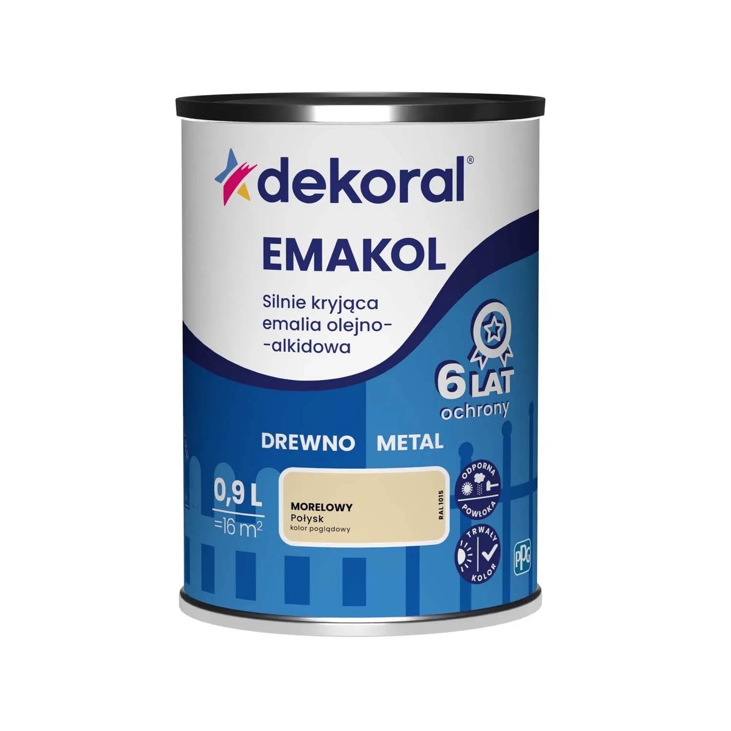Dekoral Emalia Emakol Strong morelowa 900 ml