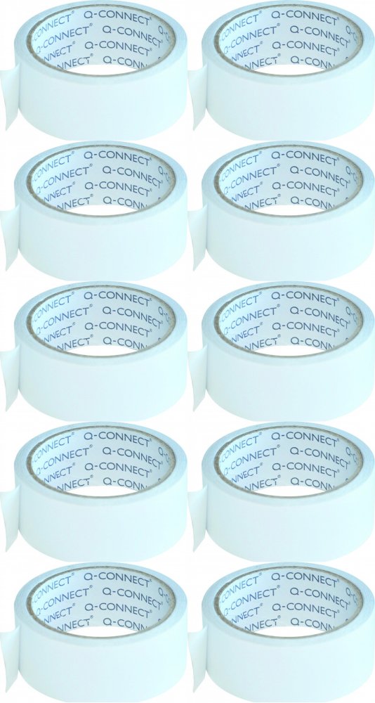 10x Taśma dwustronna Q-Connect, 38mm x 10m, przezroczysty