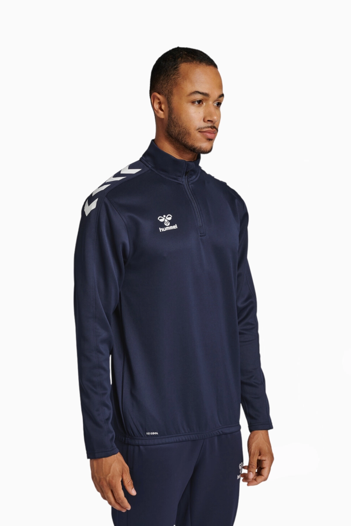 Bluza hummel Core XK Half Zip Poly Sweat - Granatowy