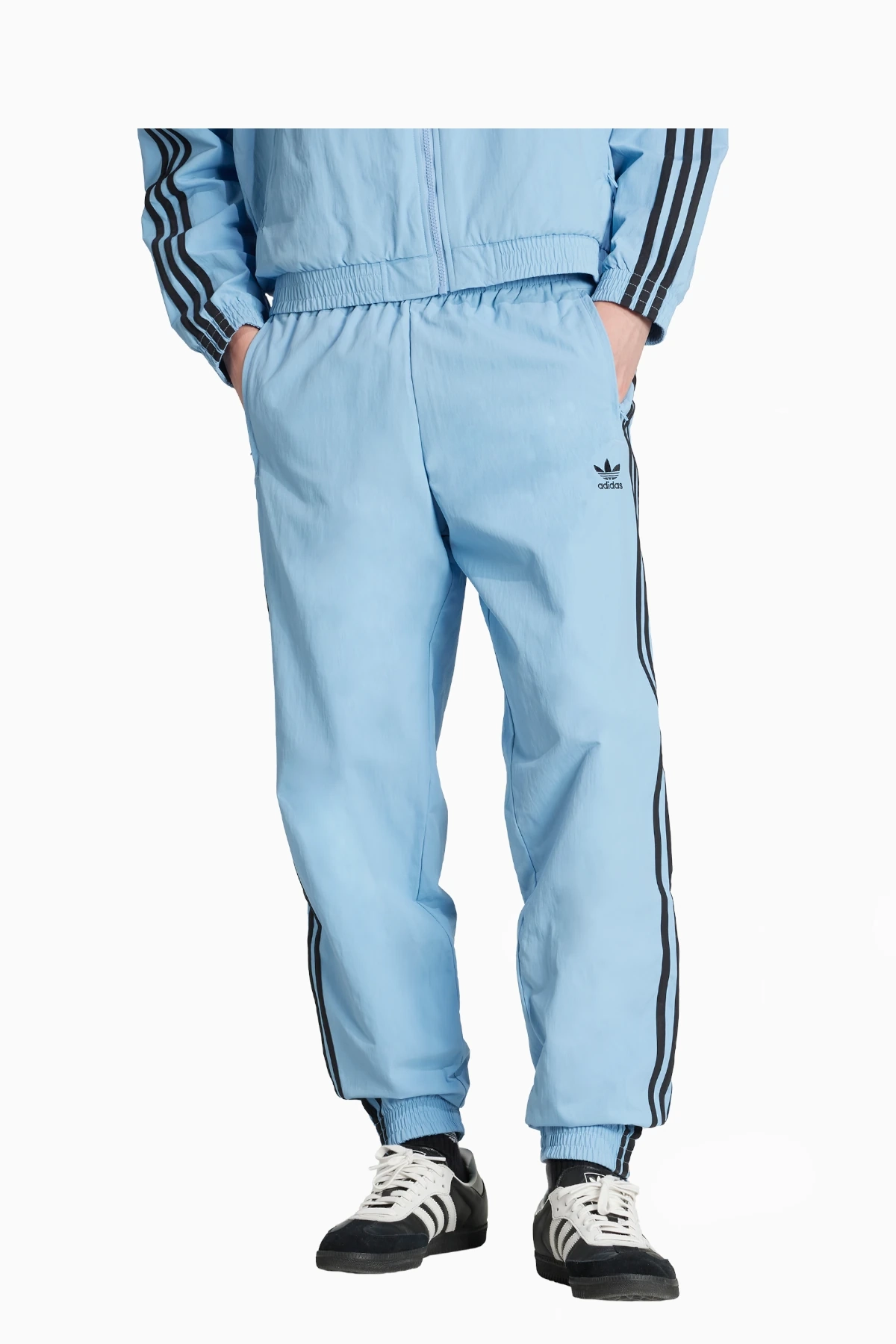 Spodnie adidas Adicolor Woven Firebird - Błękitny