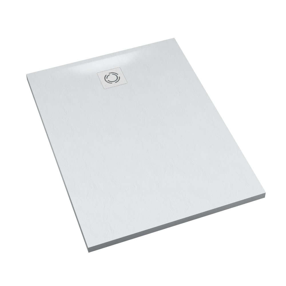 Darmowa Dostawa - Brodzik prostokątny z maskownicą 120x90 cm biały Schedline Magnific White Stone 3SPM1P90120BSTM9BST