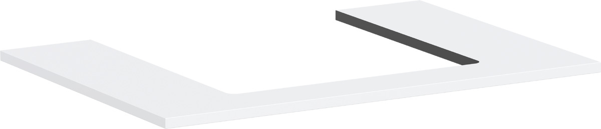 Darmowa Dostawa - Blat naszafkowy 78x55 cm biały Hansgrohe Xilesa E 54269700