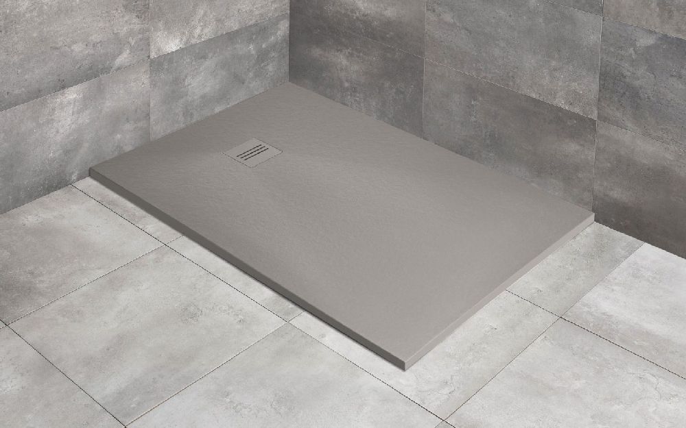 Darmowa Dostawa - Brodzik prostokątny 160x70 cm cement Radaway Kyntos F HKF1607074