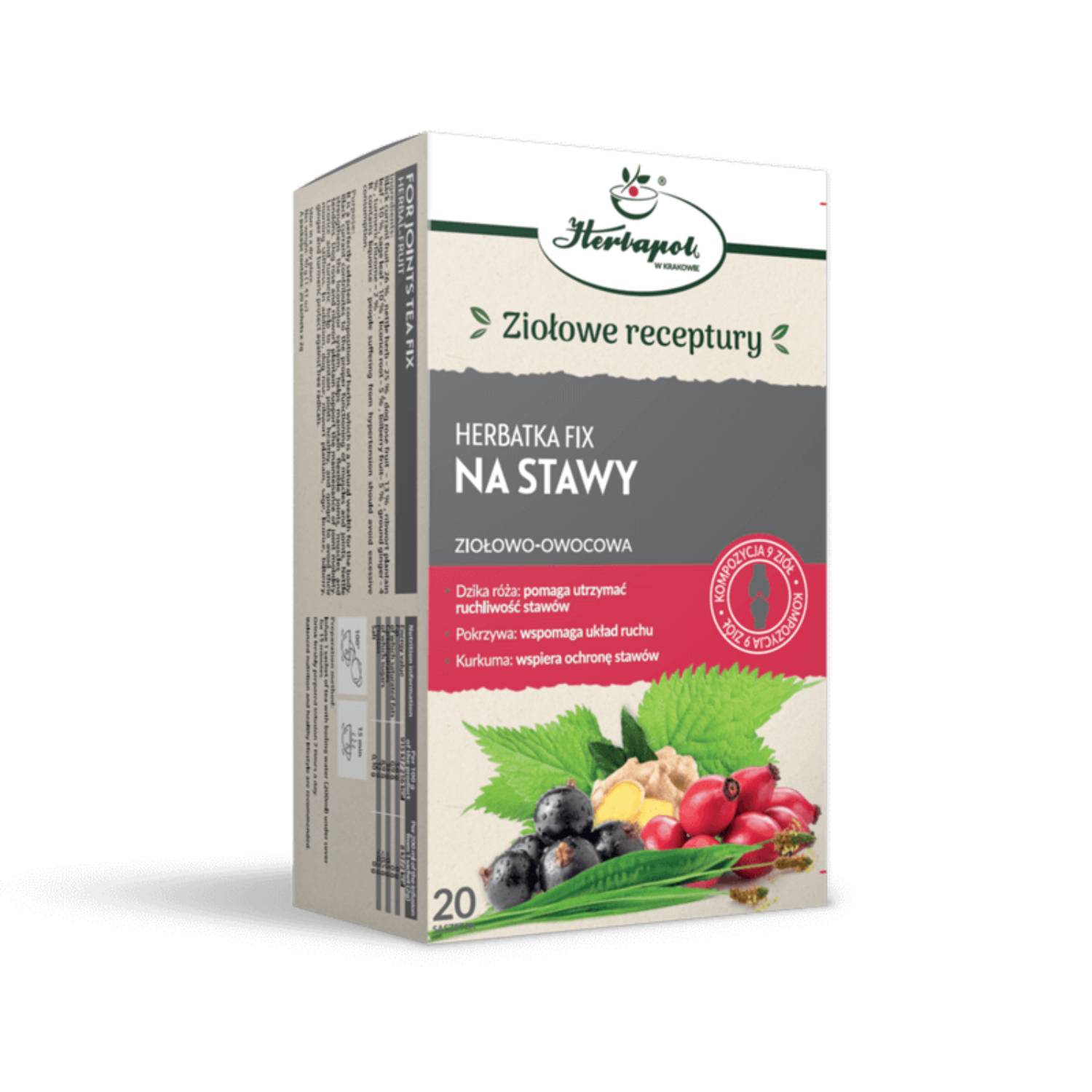 Herbapol - herbata ziołowo-owocowa na stawy, 20 saszetek