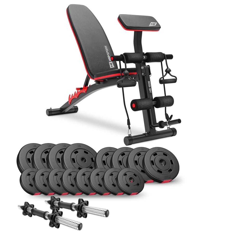 Sada PREMIUM 40kg s lavicí HS-1035