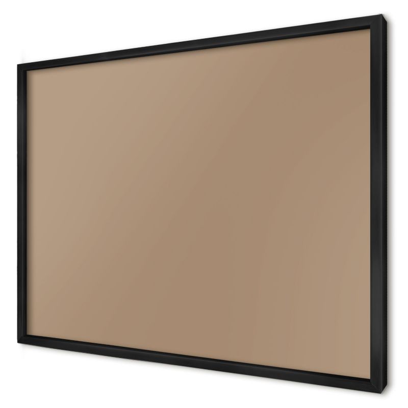 Dekoracyjna tablica magnetyczna Wallfluent 70x50 Ciepły jasny brąz w czarnej ramie 1szt