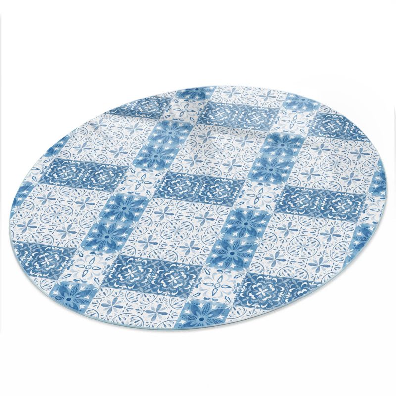 Blat Na Stół ArtPrintCave fi100 cm Mozaikowy wzór 1 - Szklany Blat do Stolika Kawowego 1 szt.