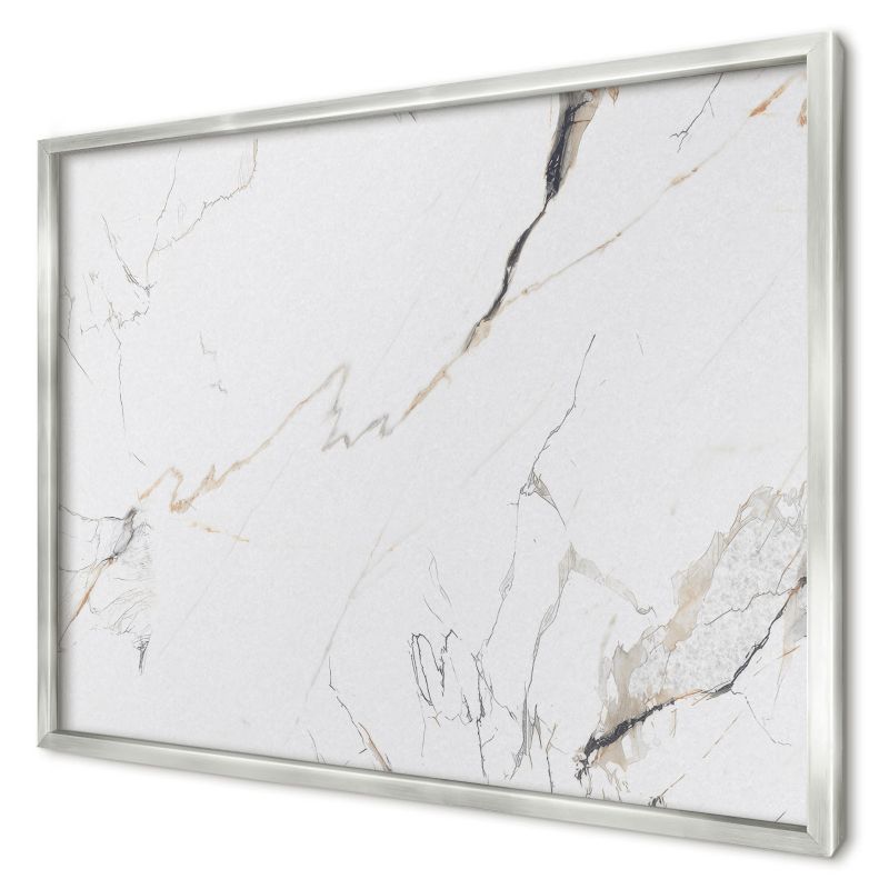 Tablica magnetyczna dekoracyjna Wallfluent 70x50 Nowoczesna elegancja w srebrnej ramie 1szt