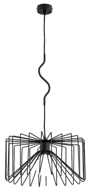 Lampa wisząca Alfa Verso czarna wym: 90 x 42 x 42 cm 1xE27 x 60W 1 szt.
