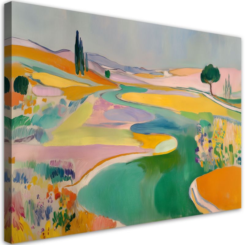 Obraz do pokoju dziecka salonu biura loftu Feeby Abstrakcyjny kolorowy 100x70cm 1szt