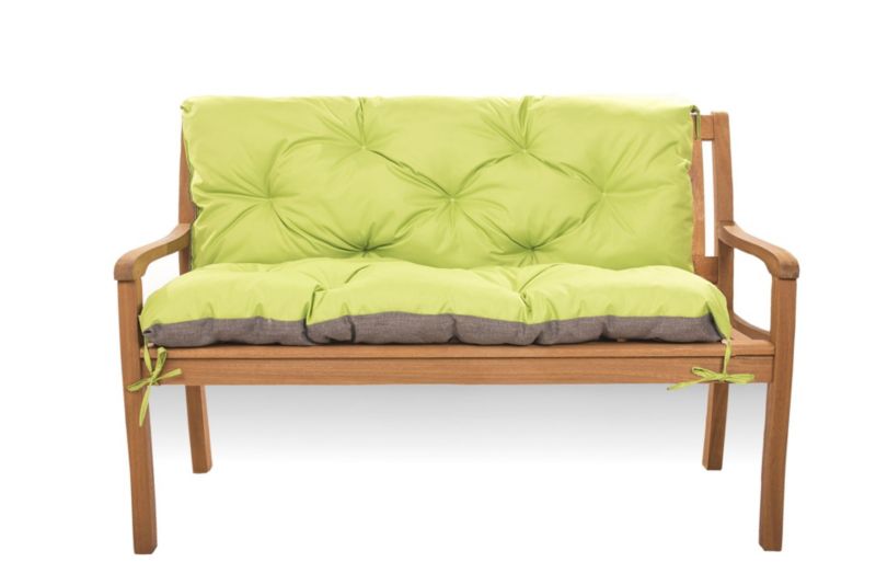 Poduszka na ławkę, Setgarden, 120x50x40 cm, Limonka poduszka ogrdowa na huśtawkę lub ławkę, 1szt