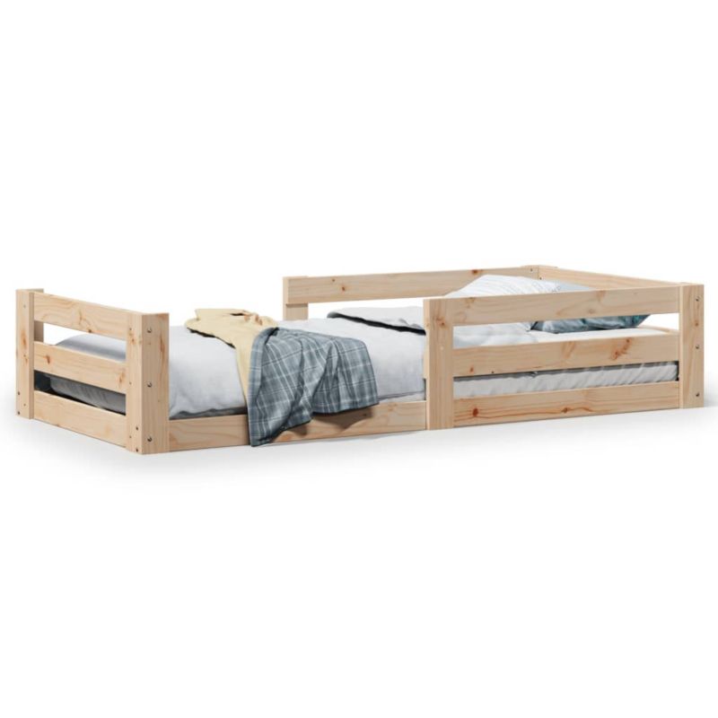 Łóżko drewniane WaszeMeble 100x200 cm brązowe WM-855684 1 szt.