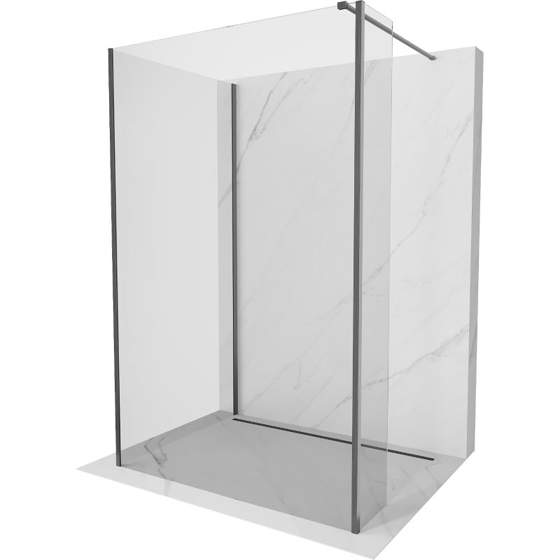 Ścianka prysznicowa Mexen Kioto transparent gun gray 130x110x40 cm 800-130-110-221-66-00-040 1 szt.