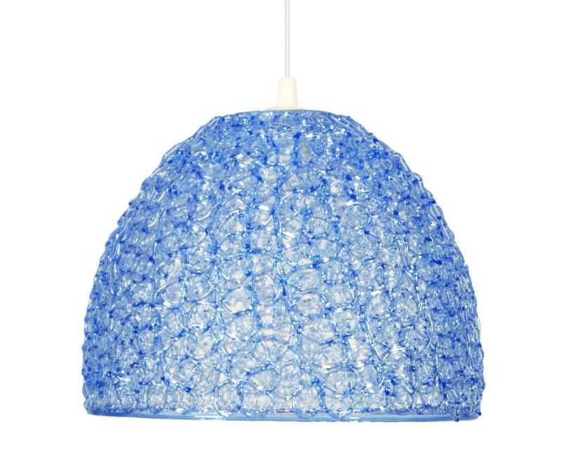 Lampa sufitowa wisząca Candellux Canaria 6646 chromowana-niebieska kryształowa 1xE27 x 60W 1 szt.