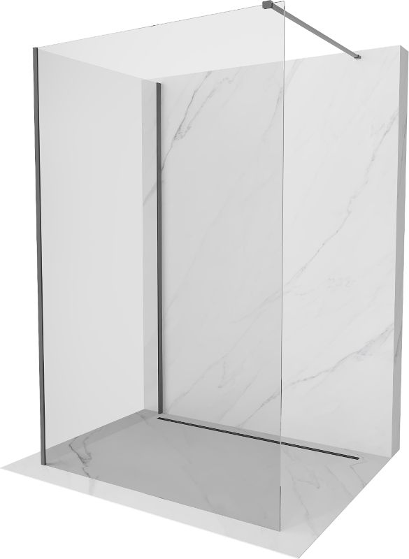 Walk-in Ścianka prysznicowa Mexen Kioto transparent gun metal 130x75 cm 800-130-212-95-00-075 1 szt.