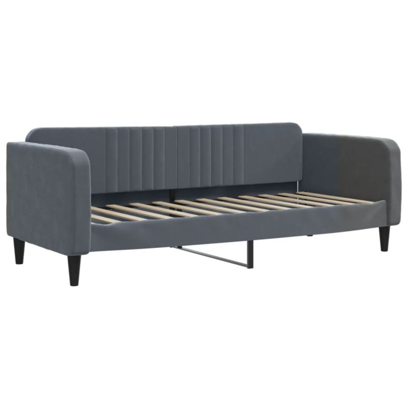 Sofa rozkładana WaszeMeble 90x190 cm Ciemnoszary aksamit WM-354100 1 szt.