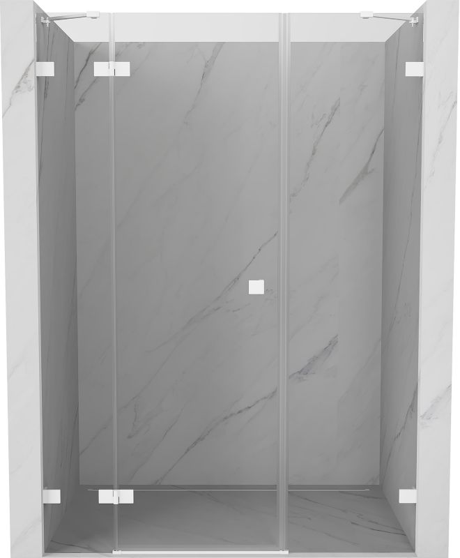Drzwi prysznicowe Mexen Lunar białe 135x200 cm 1 szt.
