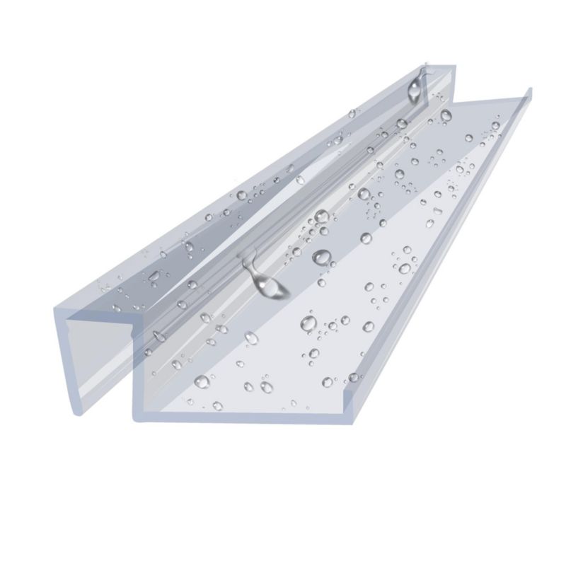 Uszczelka prysznicowa KYCT DK08 7 mm do szyby 160 cm transparentna PVC 1 szt
