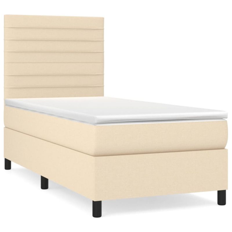Łóżko kontynentalne WaszeMeble 80x200 cm kremowe WM-3141814 1 szt.