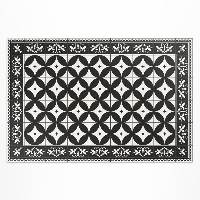 Winylowy Chodnik Zewnętrzny Wallfluent 150x225 cm Koła w kafelkach hiszpańska mozaika 1 szt.
