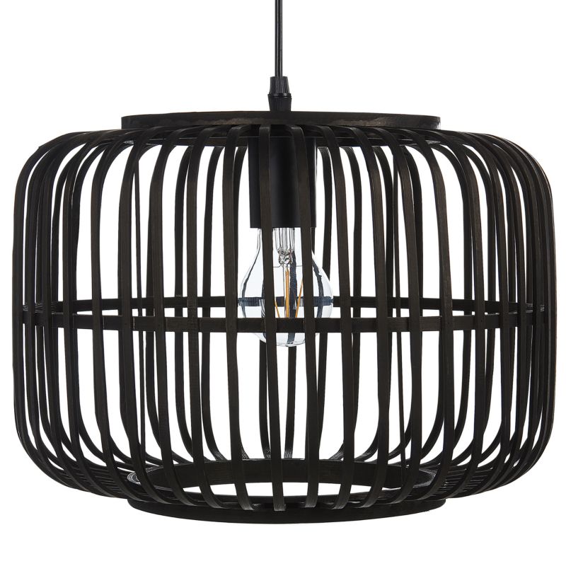 Lampa wisząca Macheke Bambus Czarny 1 szt.
