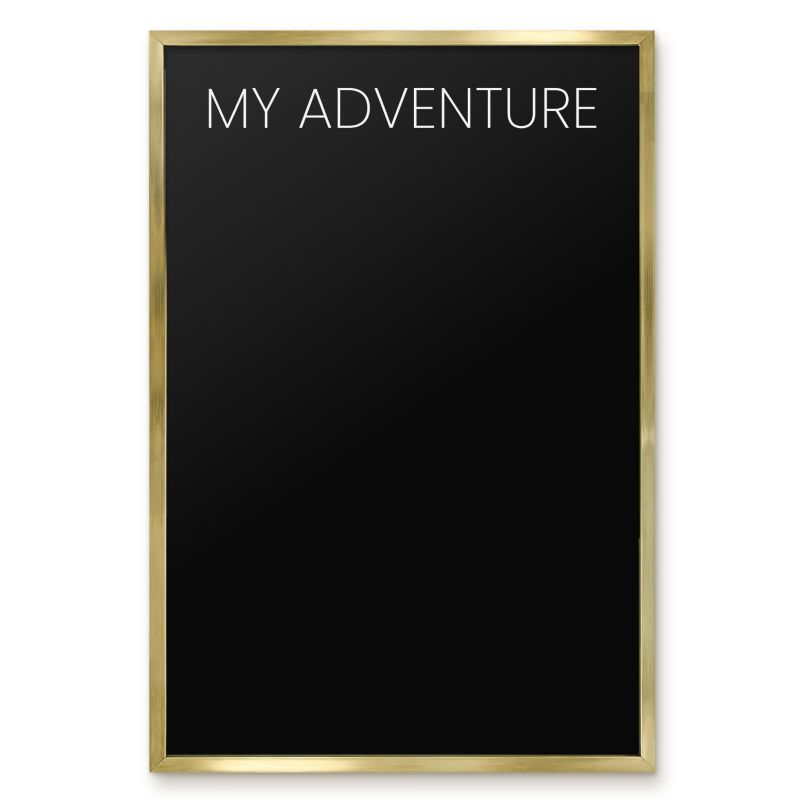 Tablica Na Magnesy Z Wakacji Tulup 40x60 cm My adventure 8 - Złota rama Do salonu, sypialni 1 szt.