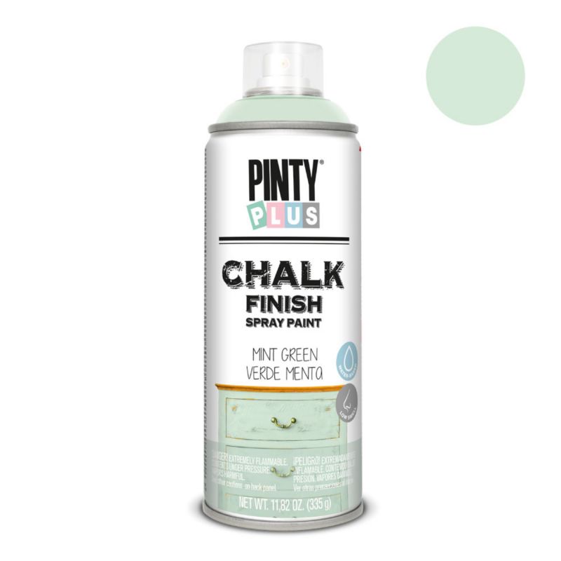 Farba kredowa do mebli w sprayu PintyPlus Chalk Finish 400ml zielony miętowy matowe 1 szt