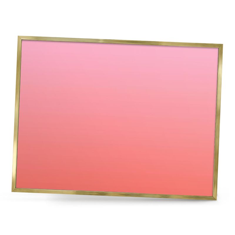 Ozdobna tablica na magnesy ArtPrintCave 80x60 Różowy pomarańczowy w złotej ramie 1szt