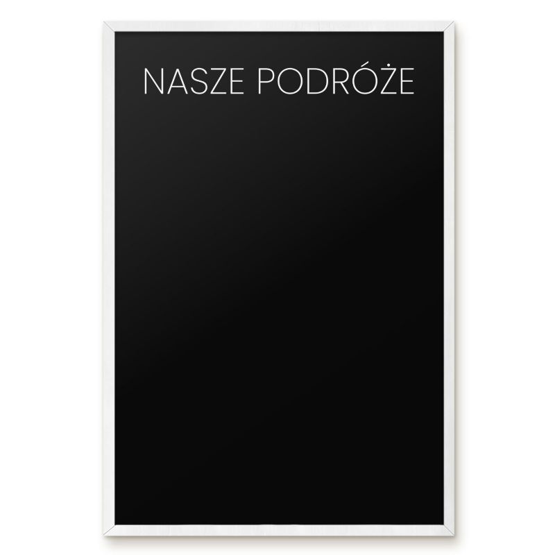 Tablica Na Magnesy Z Wakacji Tulup 40x60 cm Nasze podróże 8 - Biała rama Do salonu, sypialni 1 szt.