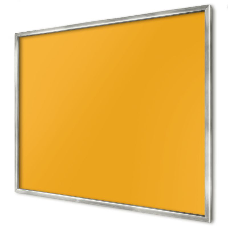 Dekoracyjna tablica magnetyczna Wallfluent 80x60 Żywy pomarańczowy w srebrnej ramie 1szt