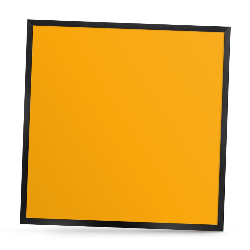Tablica magnetyczna ozdobna ArtPrintCave 50x50 Żywy pomarańczowy w czarnej ramie 1szt