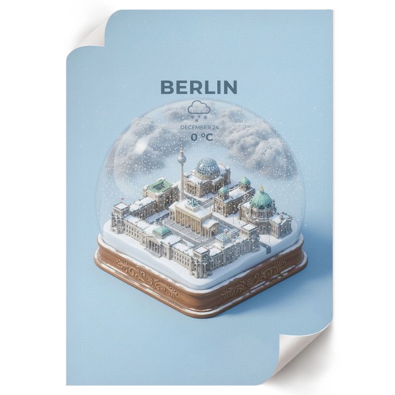 Plakat Premium ArtPrintCave 29,7x42 cm Kula śniegowa Berlin Jorn 1 szt.