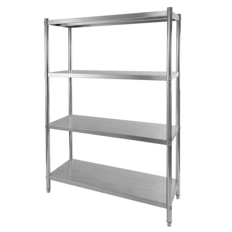 Regał kuchenny gastronomiczny magazynowy Mega-M X Standard ze stali nierdzewnej skręcany z 4 półkami 120x60x180 cm 1szt.
