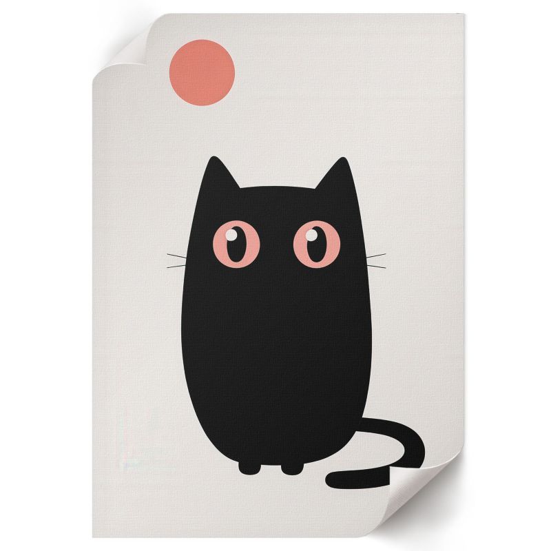 Plakat ArtPrintCave 21x29,7 cm Koci minimalizm Monako 1 szt.