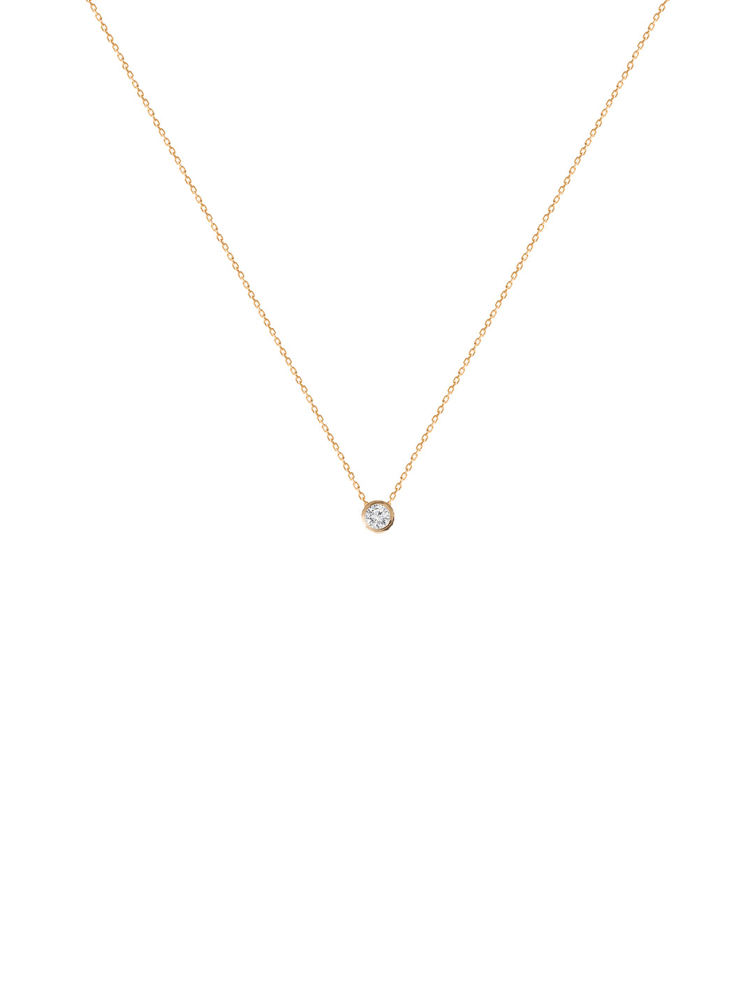 Diamond Necklace - naszyjnik z ręcznie wykonaną zawieszką z diamentem, 48 / 3.5